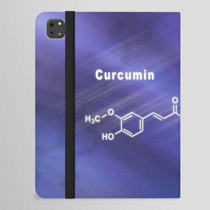 Curcumin turmeric spice, Structural chemical formula iPad Folio Case