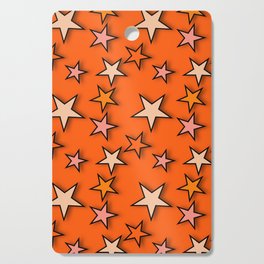 y2k-star orange Cutting Board
