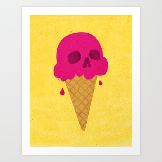 Skull Scoop. Art Print