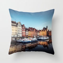 Gdansk City Poland Throw Pillow