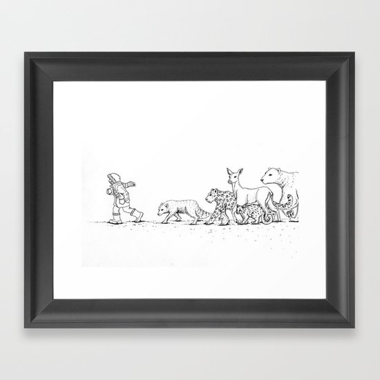 Follow Me Framed Art Print