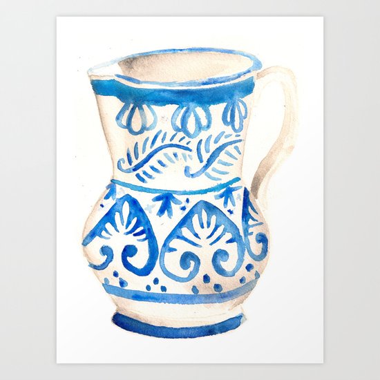 handmade ceramic Art Print