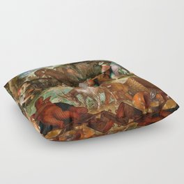 Moses Striking the Rock, 1624 by Joachim Anthonisz Wtewael Floor Pillow