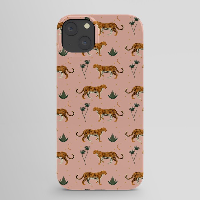 Big Cat pattern Softpink iPhone Case