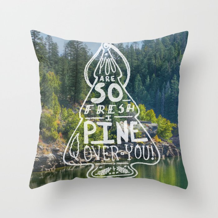 Pine Throw Pillow