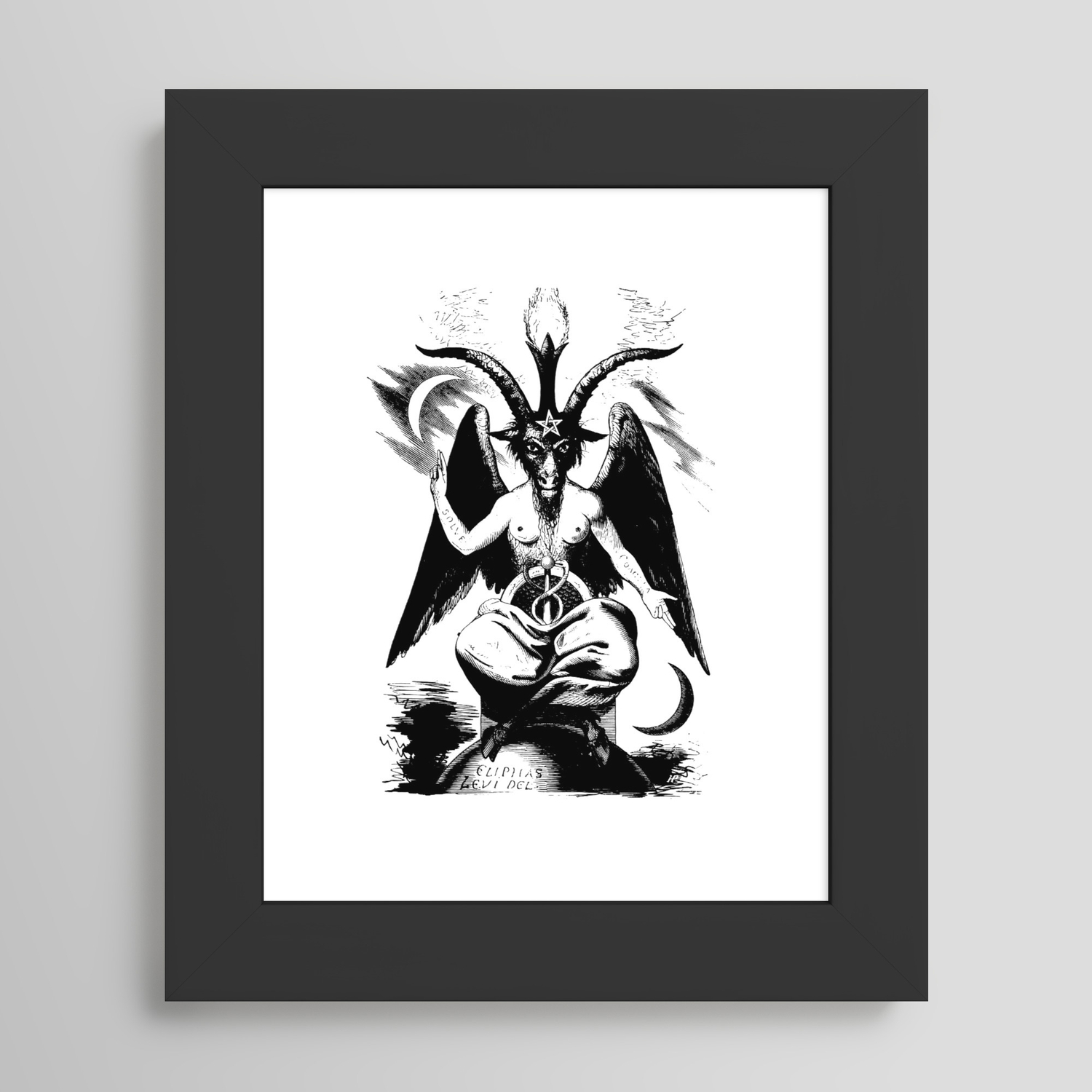 BAPHOMET by ELIPHAS LEVI Framed Art Print by WICKED THINGS & more | Society6