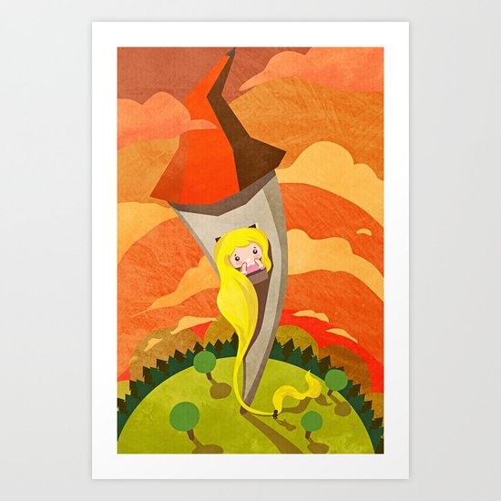 Rapunzel Art Print