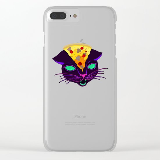 Delicious Cat Clear iPhone Case
