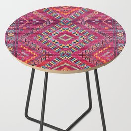 N118 - Pink Colored Oriental Traditional Bohemian Moroccan Artwork. Side Table