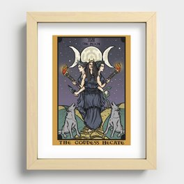 The Godddess Hecate In Tarot Card Recessed Framed Print