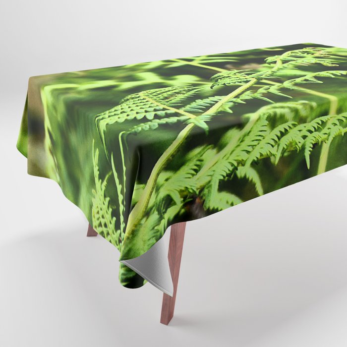 Scottish Highlands Summer Ferns in I Art Tablecloth