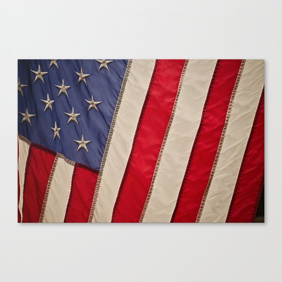 The flag of the United States of America Canvas Print