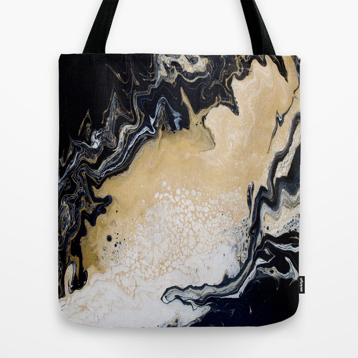 Black gold deals tote bag