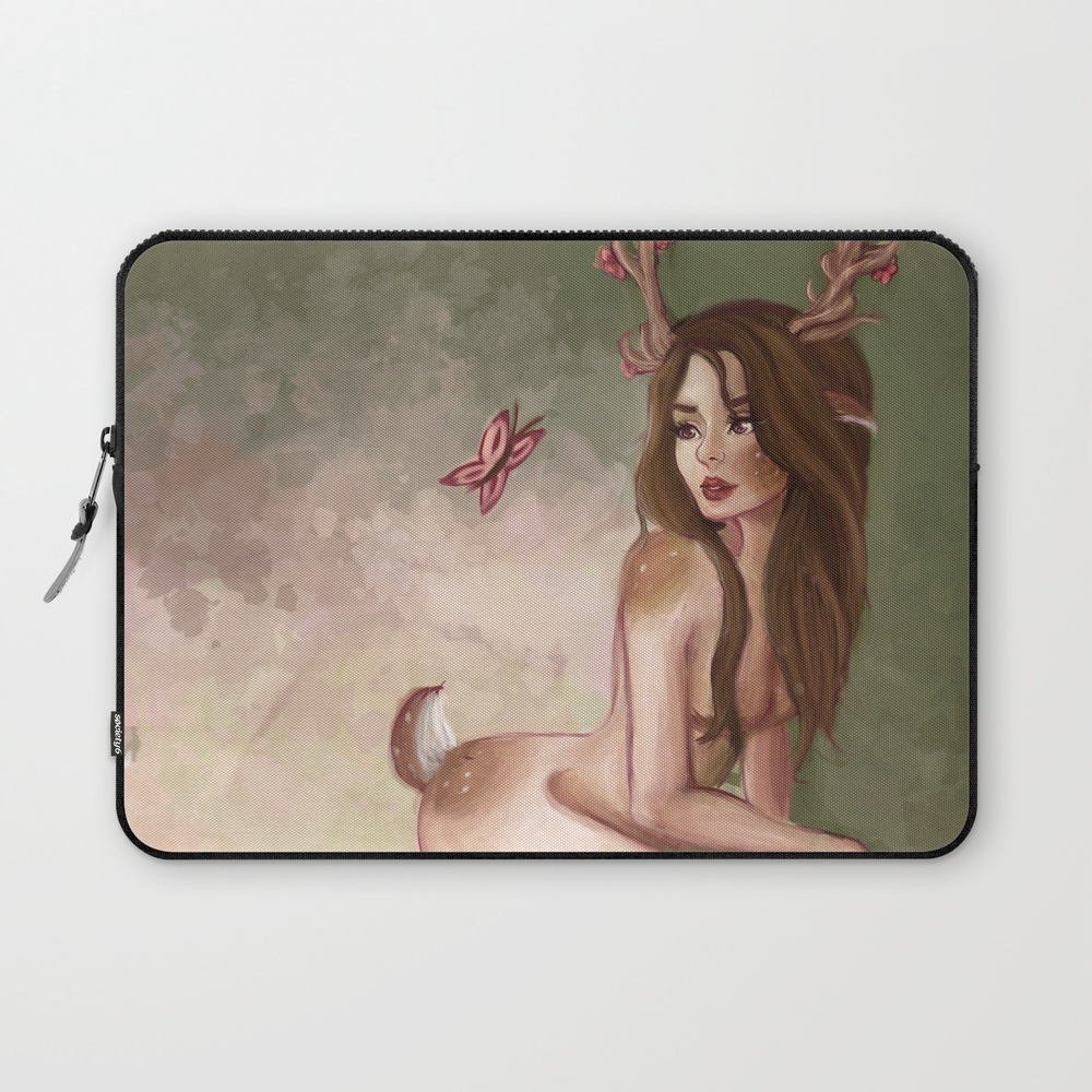 Forest Doe Laptop Sleeve by verre