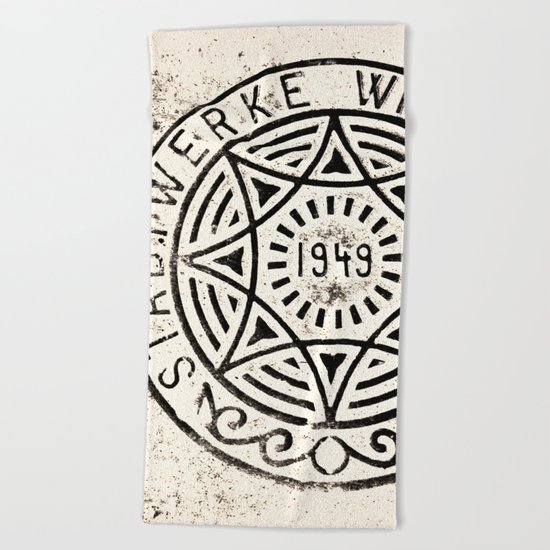 Manhole Cover Beach Towel