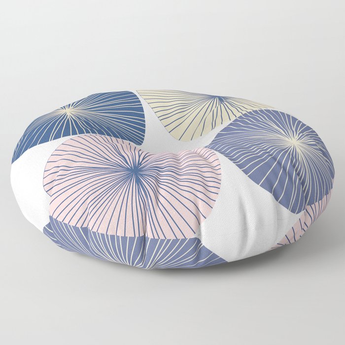 Art deco parasol Floor Pillow