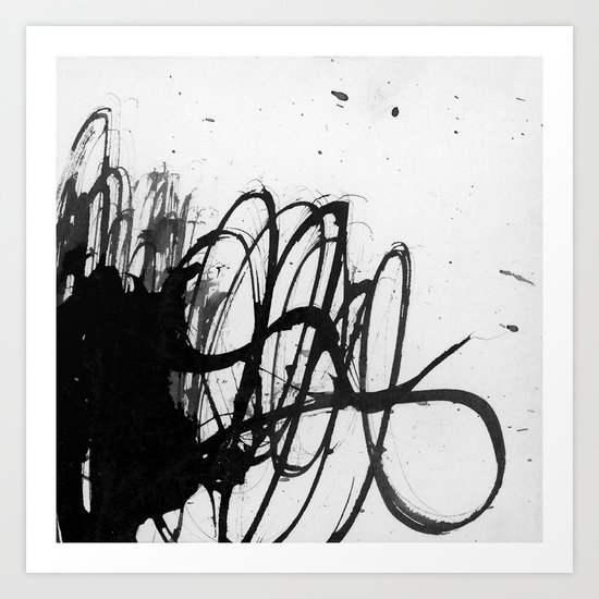 line stain dynamics Art Print