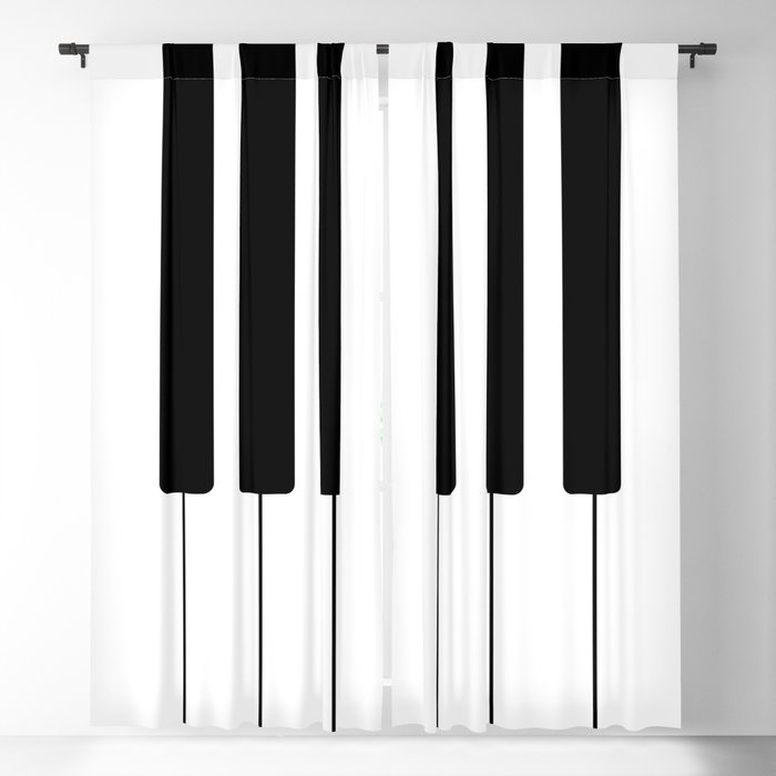 Piano Keys Music Blackout Curtain