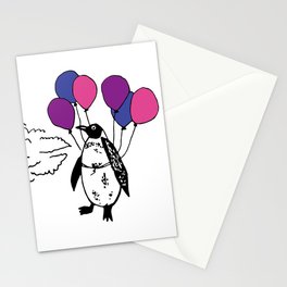 Penguins Can Fly Stationery Card