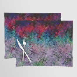 Colorful Zigzag Abstraction Artwork Placemat