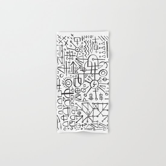 ALIEN WRITING Hand & Bath Towel