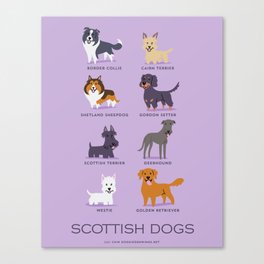SCOTTISH DOGS Canvas Print