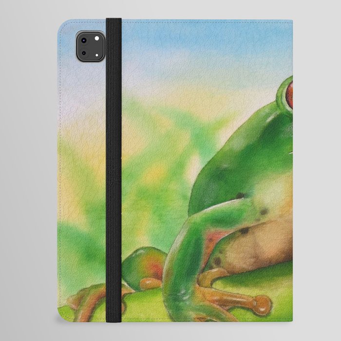 Green Treefrog iPad Folio Case