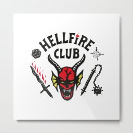 HellFire Club Metal Print | Graphicdesign, Eddiemunson, Hellfireclub, Serietv, Digital 