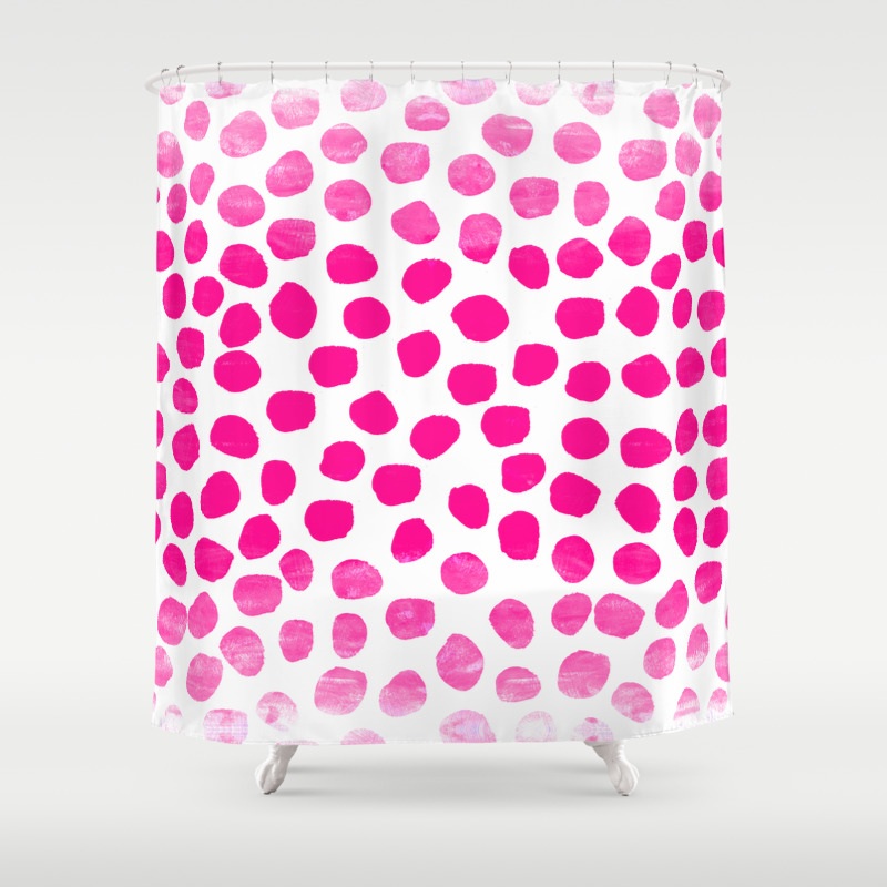 Ombre Dots Cute Hot Pink Trendy Must Have Gifts For College Dorm