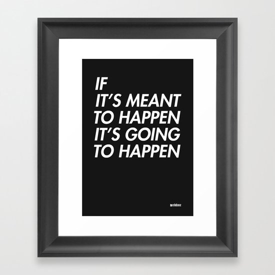 Mean to happen /2/ Framed Art Print