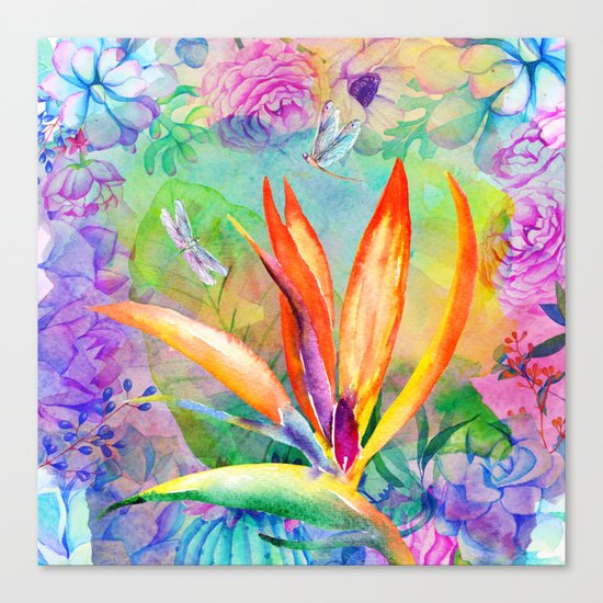 Bird of paradise i Canvas Print