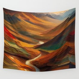 Mountain Road Wall Tapestry