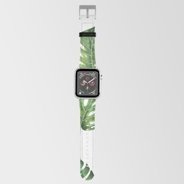 Monstera Watercolor  Apple Watch Band