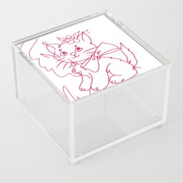 Girl cat Acrylic Box