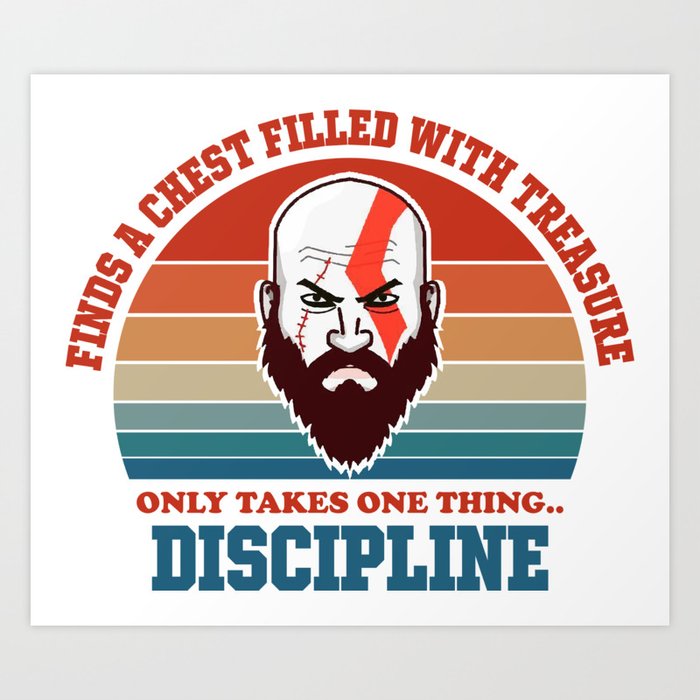 Kratos discipline art design  Art Print