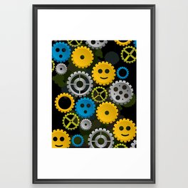 Happy Gears Framed Art Print