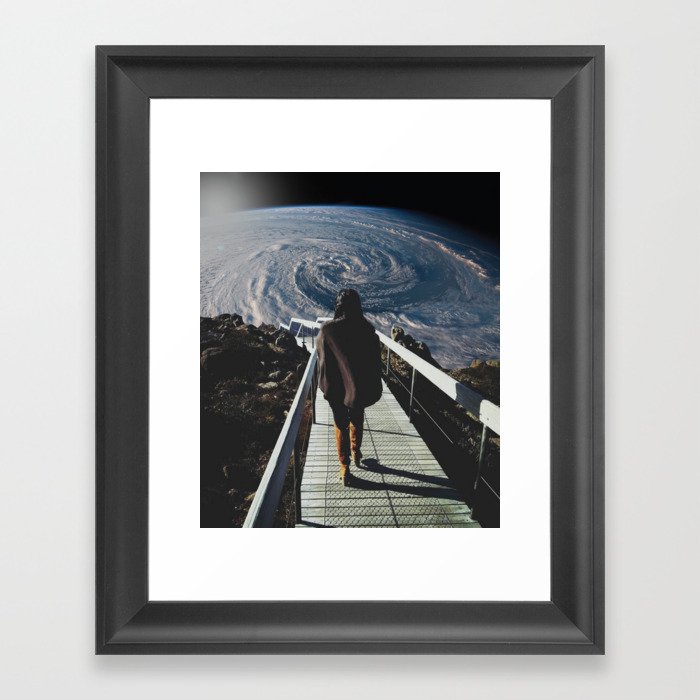 Hitchhiker's guide to galaxy Framed Art Print