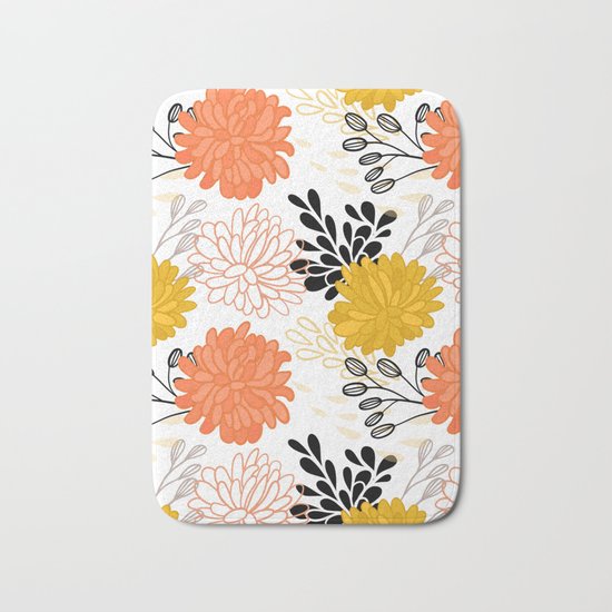 Flowers 111 Bath Mat