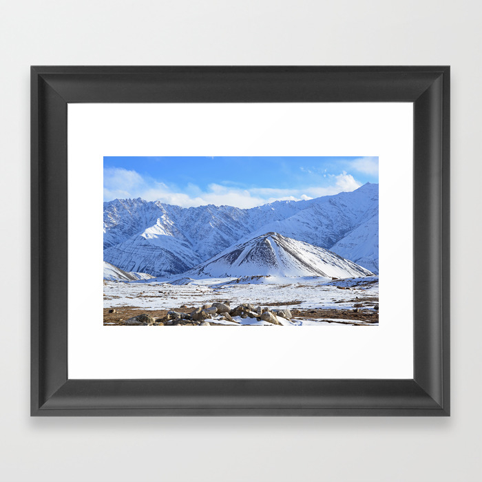 Beautiful Winter Season Landscape Framed Art Print By Aptine