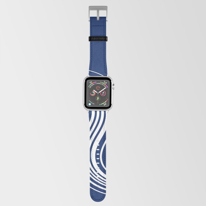 Simple Swirl - Blue and White Apple Watch Band