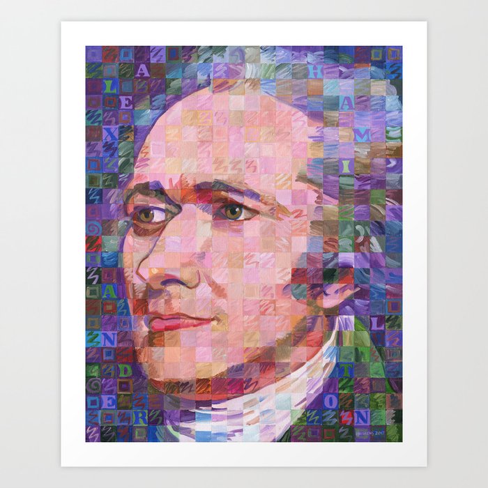 Portrait Of Alexander Hamilton Art Print By Randalhuiskens Society6