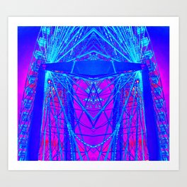 Neon Fe O Art Print