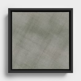 Grunge grain grey  Framed Canvas