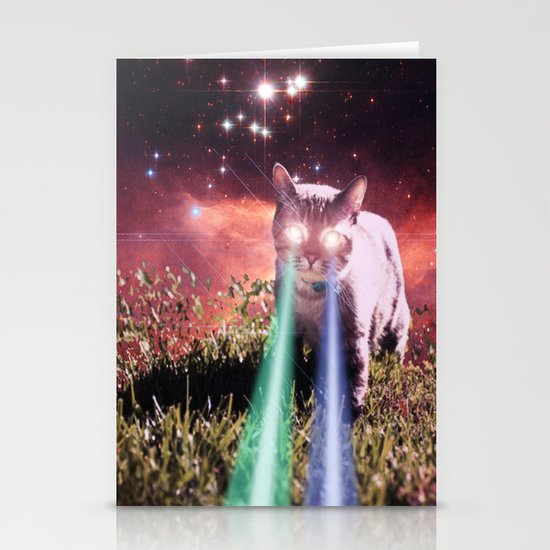 Mega Space Cat Rising Stationery Cards