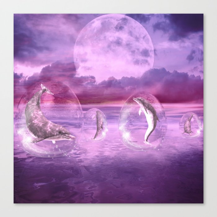 Dream Of Dolphins Canvas Print