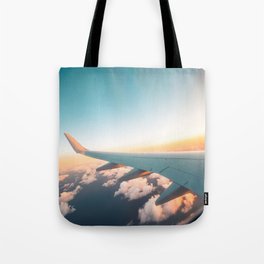 Plane Cloud Travel Tote Bag