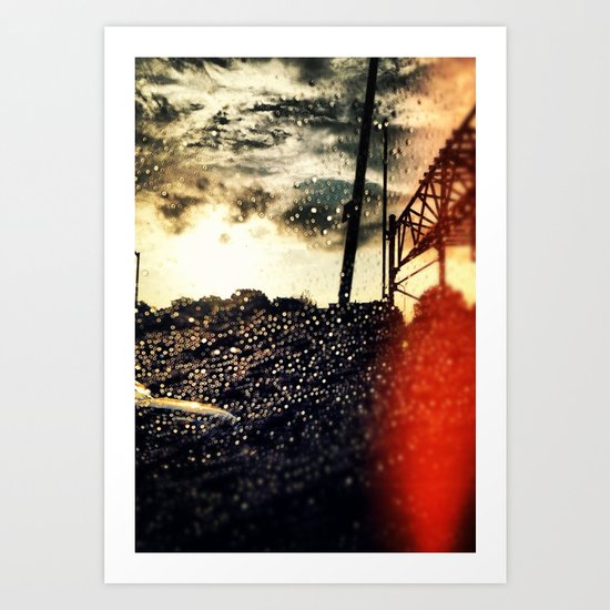 Paradise above the storm Art Print