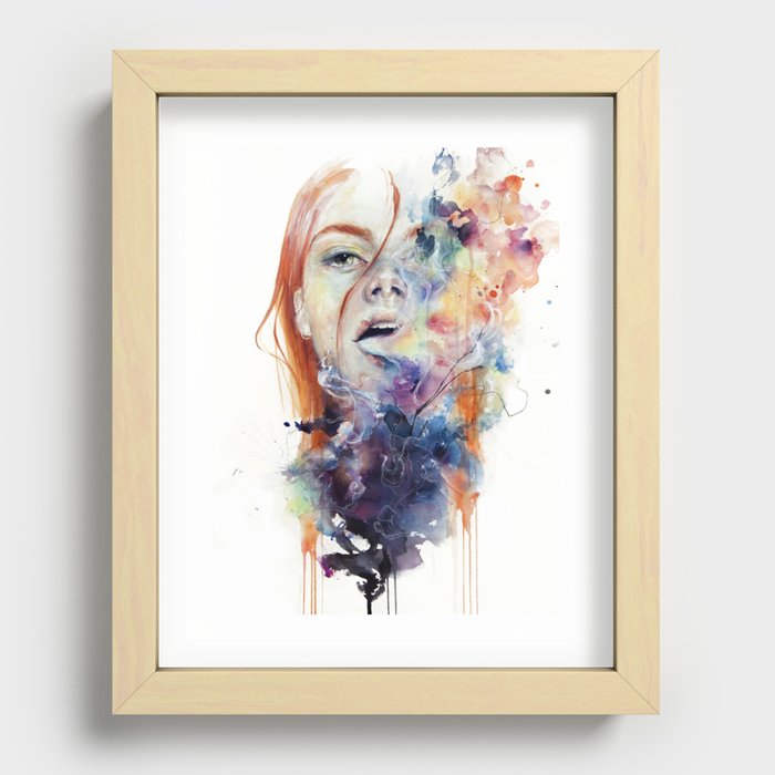 this thing called art is really dangerous Recessed Framed Print