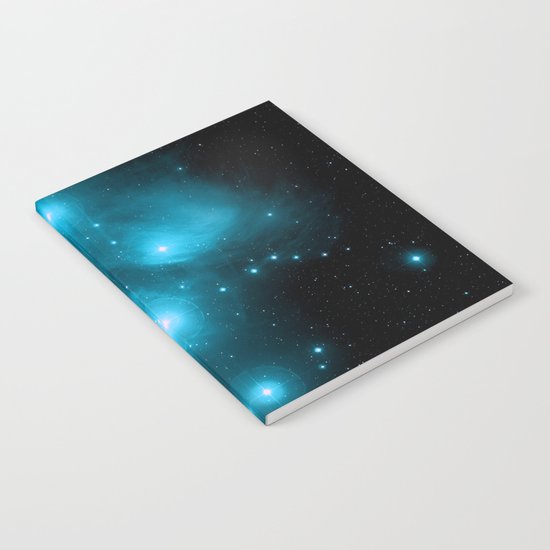 Turquoise Blue Galaxy: Pleiades Constellation Notebook
