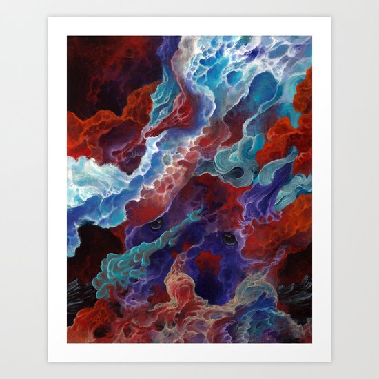 A firestorm to purify Art Print
